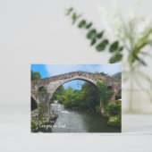 Real Spain- Puente romano de Cangas de Onís Briefkaart (Staand voorkant)