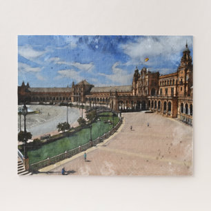 Real Spanje- Plaza de Espana Jigzaag Puzzle Legpuzzel