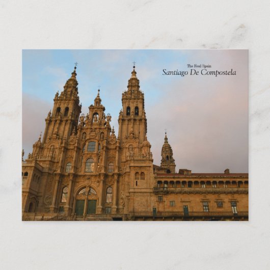 Real Spanje- Santiago de Compostela Briefkaart (Voorkant)
