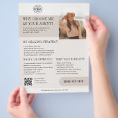 Real State Agent Business Brown Flyer (Hand)