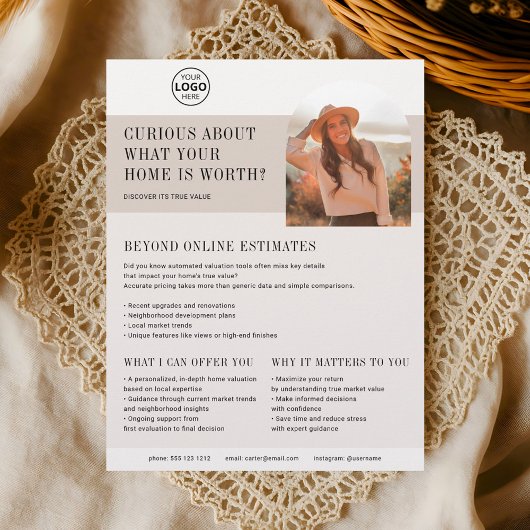 Real State Business Home Waardering Bruin Flyer