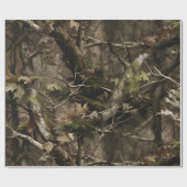 Real Tree Camouflage Wrapping Paper Cadeaupapier (Vlak)