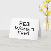 Real Women Fart Kaart (Gele Bloem)