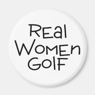 Real Women Golf Magneet