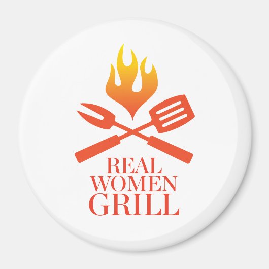 Real Women Grill Magneet (Voorkant)