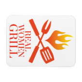 Real Women Grill Magneet (Horizontaal)