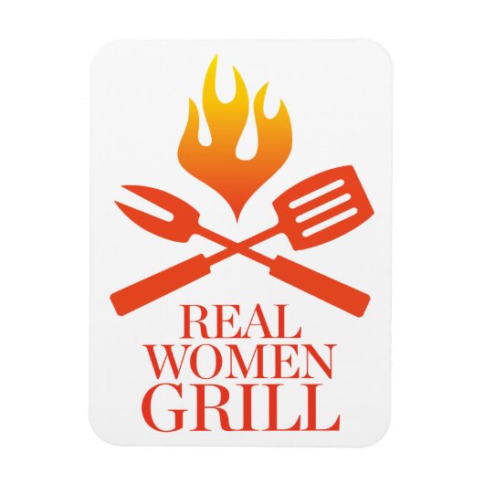 Real Women Grill Magneet (Verticaal)