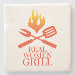 Real Women Grill Stenen Onderzetter