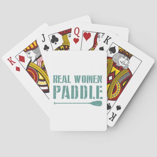 Real Women Paddle Pokerkaarten (Achterkant)