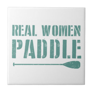 Real Women Paddle Tegeltje