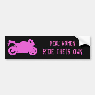 Real Women Ride Bumpersticker