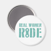 Real Women Ride Magneet (Voorkant / Achterkant)