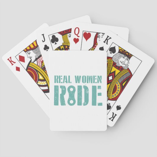 Real Women Ride Speelkaarten (Achterkant)