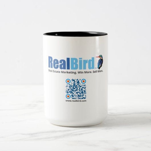 RealBird Merch - Tweekleurige Koffiemok (Center)