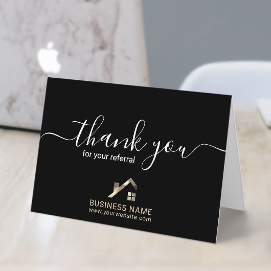 Réalisateur immobilier Merci pour référence Noir