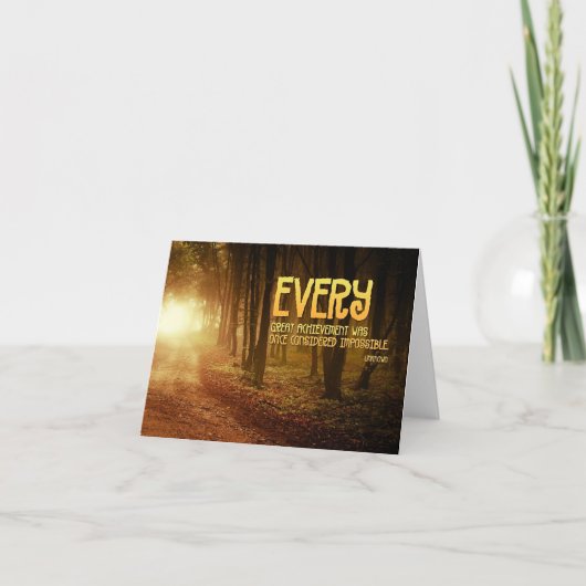 Réalisations Carte à notes Inspirationnelle (Devant)