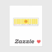 Réalisé au Nouveau-Mexique Sticker à code à barres (Feuille)