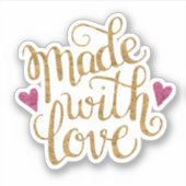 Réalisé Avec Sticker Amour (Devant)