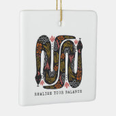 Realiseer je balans in de Floral Keramisch Ornament (Rechts)