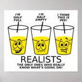 Realist Cup Funny Poster (Voorkant)
