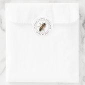 Réaliste Bee Honeypeb Étiquette modifiable (Sac)