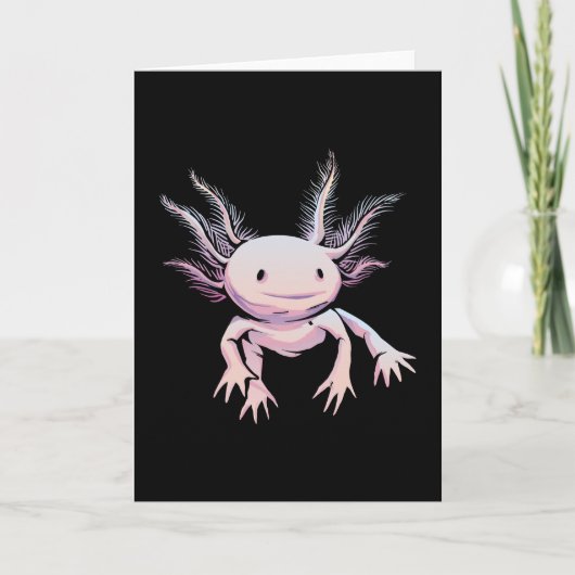 Realistic Axolotl Animal Kaart (Voorkant)