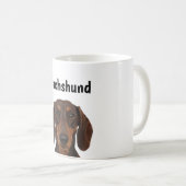 Realistic Dachshund Full Wrap 11oz Mug | Custom Up (Devant droit)