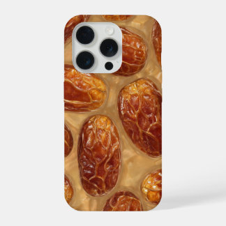 Realistic Date Fruit Membrane Macro Pattern iPhone 15 Pro Hoesje