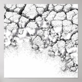 Realistic Dried Grime and Salt Crust Texture Poster