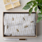 Realistic HoneyBees Gold Beekeeper's Tissue Paper Tissuepapier (Geschenk)
