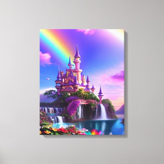 Realistic Magical Landscape Canvas Print (Voorkant)
