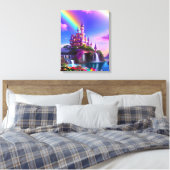 Realistic Magical Landscape Canvas Print (Insitu (Slaapkamer))