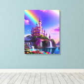 Realistic Magical Landscape Canvas Print (Insitu (Houten vloer))