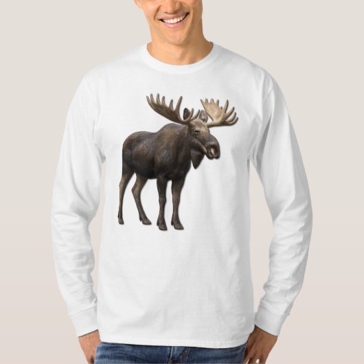 REALISTIC MOOSE DESIGN. SAMER BRASIL T-SHIRT (Voorkant)