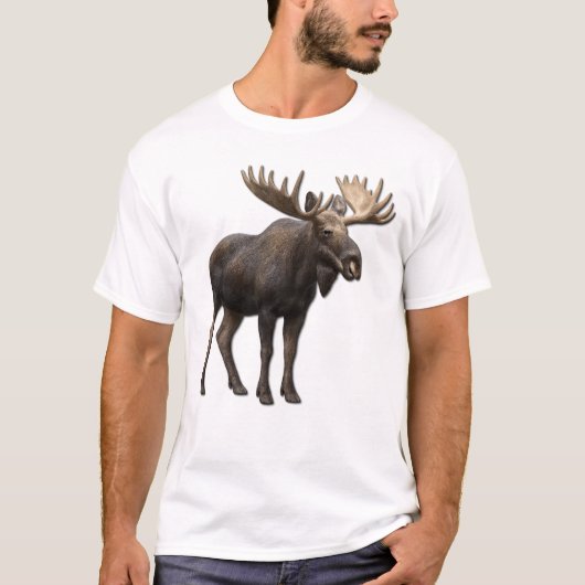 REALISTIC MOOSE DESIGN. SAMER BRASIL T-SHIRT (Voorkant)
