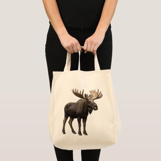 REALISTIC MOOSE DESIGN. SAMER BRASIL TOTE BAG (Voorkant (product))