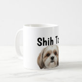 Realistic Shih Tzu Full Wrap 11oz Mug PNG | Custom (Devant gauche)