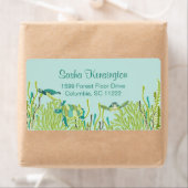 Realistic Zee Turtles retouradreslabel Etiket (Insitu)