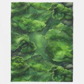 Realistisch & Abstract Green Moss natuurlijk ontwe Fleece Deken (Voorkant)