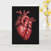Realistisch Anatomisch Afbeelding van het hart Kaart (Gele Bloem)