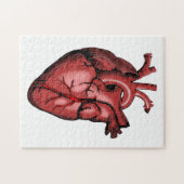 Realistisch Anatomisch Afbeelding van het hart Legpuzzel (Horizontaal)