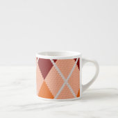 Realistisch Argyle Cloth Espresso Kop (Rechts)