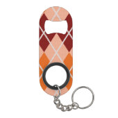 Realistisch Argyle Cloth Sleutelhanger Flessenopener (Achterkant)