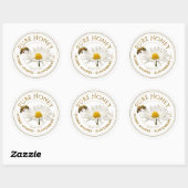 Realistisch bier en Daisy Honey Label White (Vel)