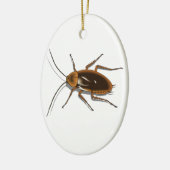 Realistisch-bruin-Cockroach Insect Keramisch Ornament (Links)