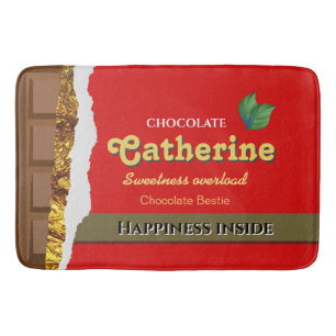 Realistisch bruin en rode Valentijnse chocolade Fu Badmat