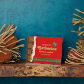 Realistisch bruin en rode Valentijnse chocolade Fu Fotoplaat (Zijkant)