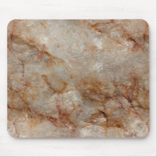 Realistisch bruin faux Marble Stone Pattern Muismat