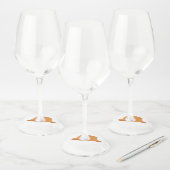 Realistisch Bucket Pet Wijnglaslabel (Set)