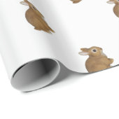 Realistisch Bunny Rabbit Cadeaupapier (Rol Hoek)